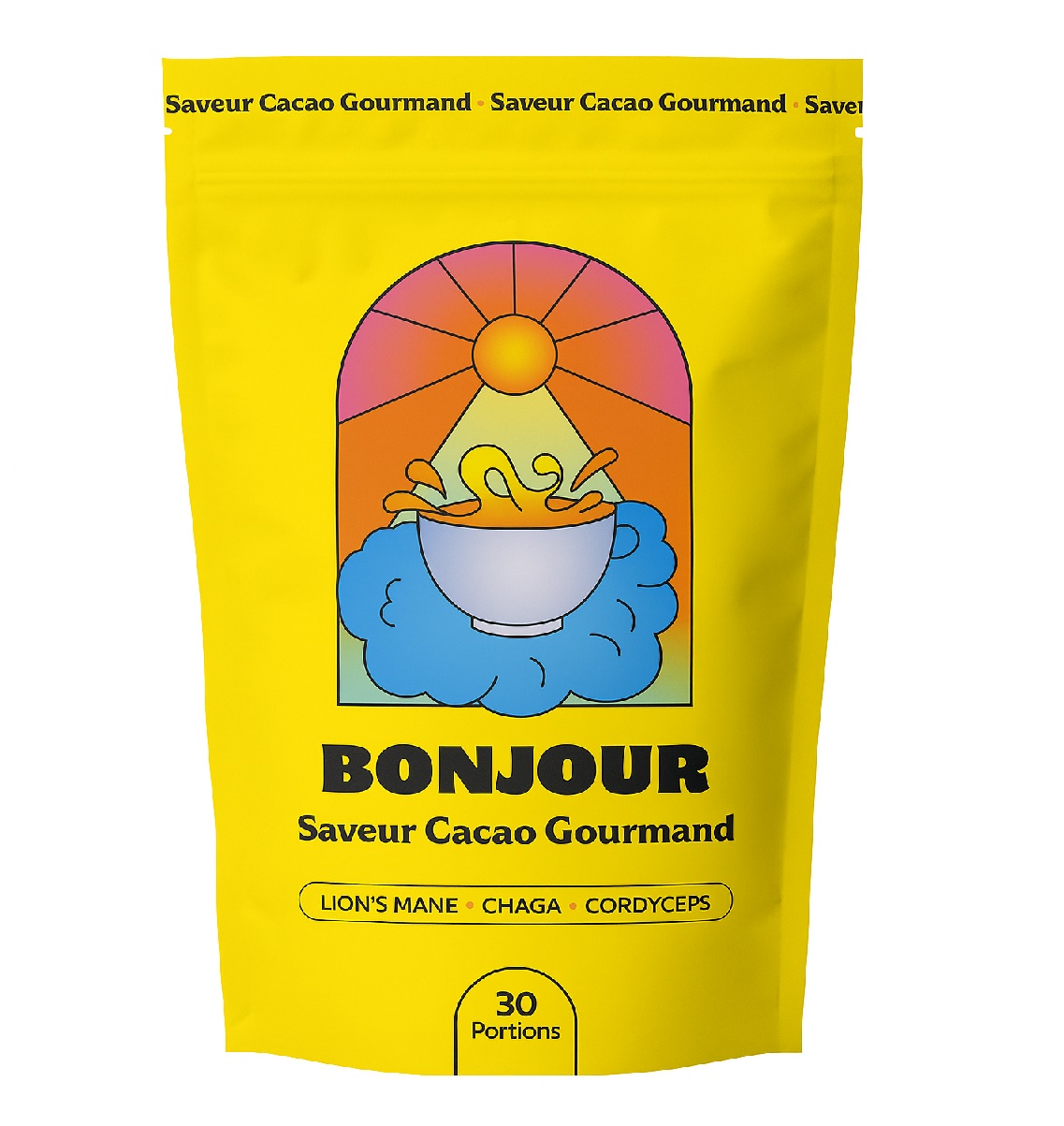Bonjour – Boisson aux champignons - Goût chocolat gourmand