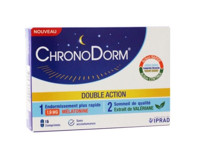 Chronodorm® Double Action Mélatonine 1,9 mg